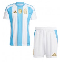 Dětský fotbalový dres Argentina Copa America 2024 Domácí Krátký Rukáv (+ trenýrky)